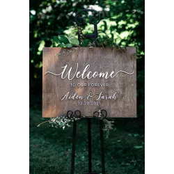 Custom Wood Wedding Sign Custom Wood Wedding Sign